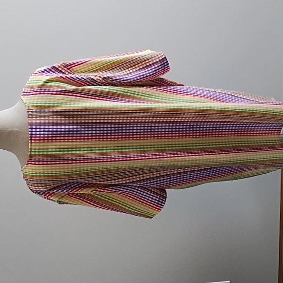 4/$22 NWOT Erena Woman multi-colored blouse - Picture 3 of 7